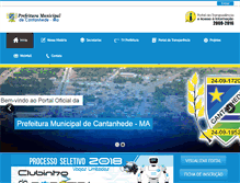 Tablet Screenshot of cantanhede.ma.gov.br