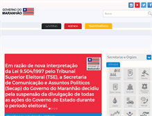 Tablet Screenshot of ma.gov.br