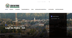 Desktop Screenshot of lagodapedra.ma.gov.br