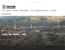 Tablet Screenshot of lagodapedra.ma.gov.br