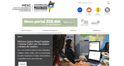 Desktop Screenshot of imesc.ma.gov.br