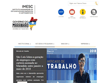 Tablet Screenshot of imesc.ma.gov.br